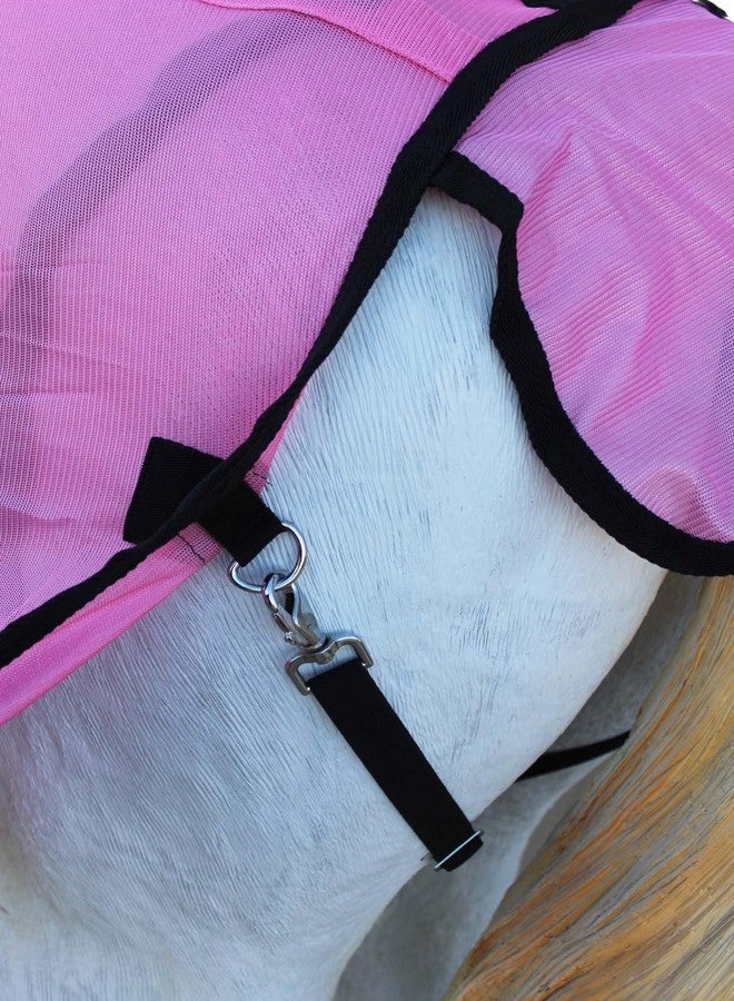 CHALLENGER 66" Horse Mesh Summer FlySheet Spring Airflow Neck Pink 73128 - Image 4
