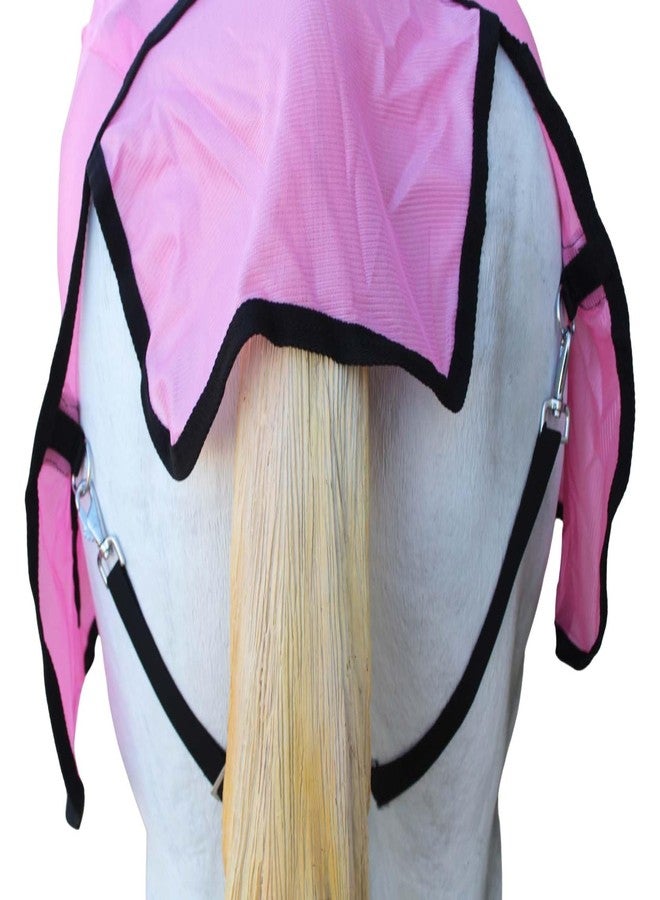 CHALLENGER 66" Horse Mesh Summer FlySheet Spring Airflow Neck Pink 73128 - Image 5
