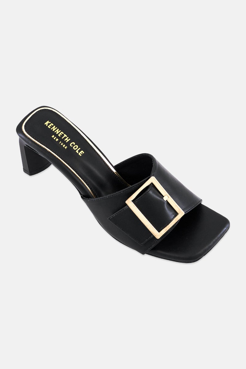 Kenneth Cole Women Mia Slip On Sandal, Black - Image 1