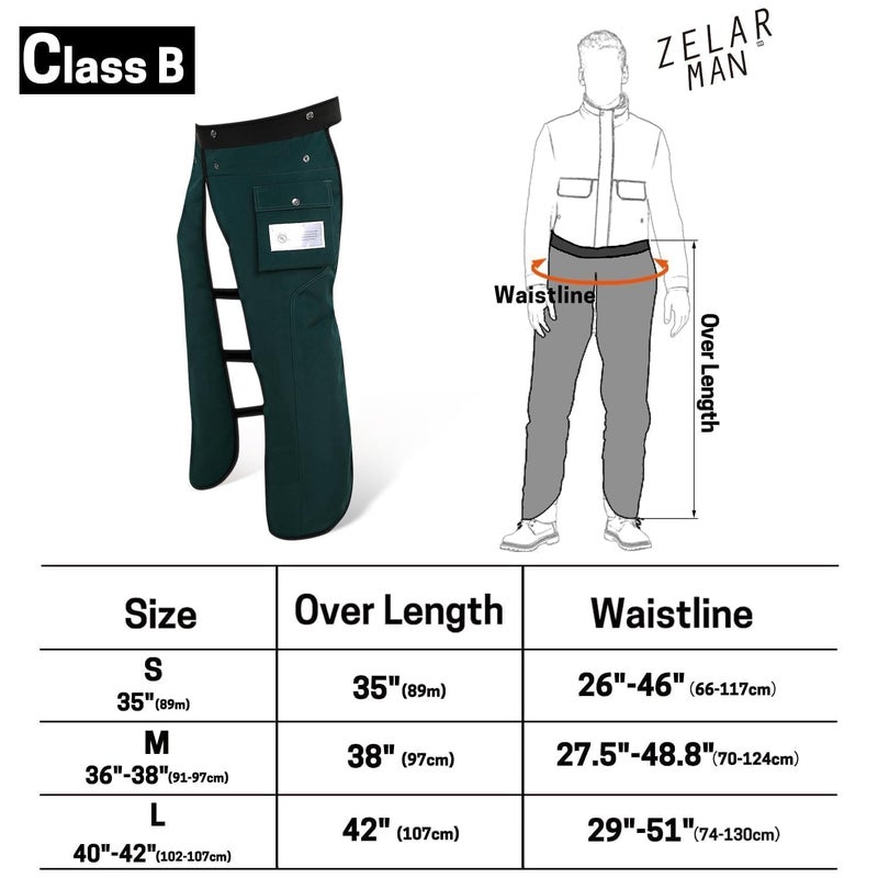 ZELARMAN Chainsaw Chaps Apron 8-Layer Wrap for Men/Women Loggers Forest Workers Protective Chain Saw Pants Adjustable - Image 5