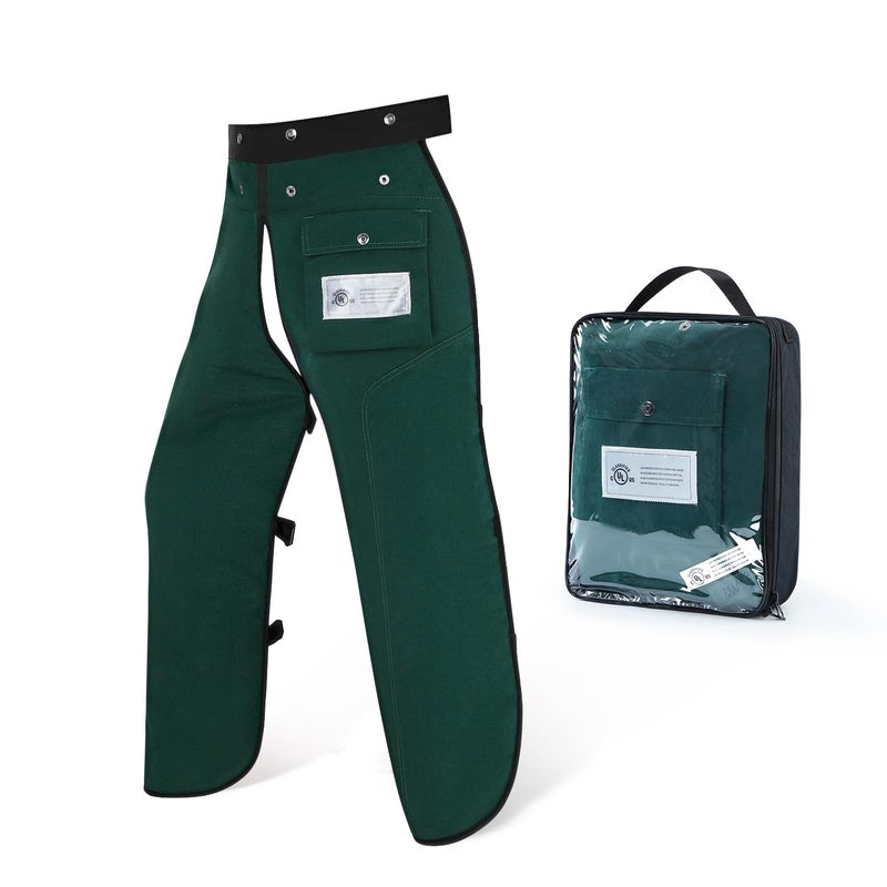 ZELARMAN Chainsaw Chaps Apron 8-Layer Wrap for Men/Women Loggers Forest Workers Protective Chain Saw Pants Adjustable - Image 1