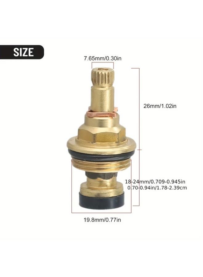 Brass Faucet Cartridge G1 2 20 Tooth Slow Opening Valve Core For British Standard Taper Pipes - Image 4