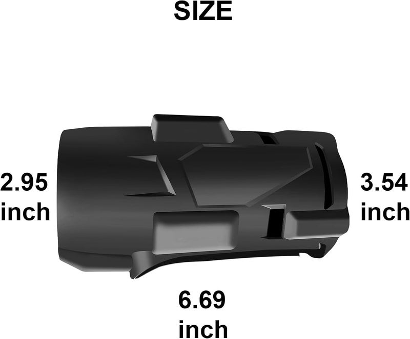 sanbaiyi M18 49-16-2967 49162967 High Torque Impact Wrench Boot rubber Compatible with M18 FUEL 1/2 High Torque Impact (2967-20)- (Black) - Image 2