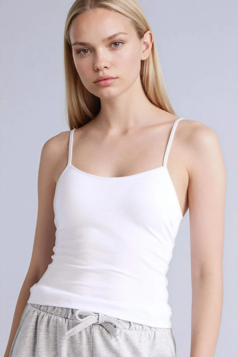 ديفاكتو Regular Fit Cotton Tank Top