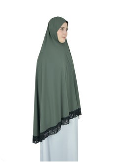 DAMAS COLLECTION Two Piece Islamic prayer dress women with Lace - Prayer Clothes for Women - Prayer Abaya For women - Jilbab 2 piece, Umrah essentials for women - Prayer set  - Image 5
