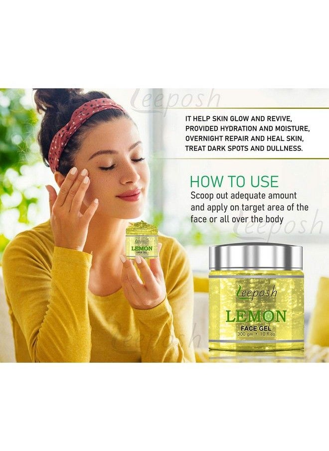 leeposh Lemon Gel ; Lemon Vitamin C Gel ; Vitamin C Gel For Skin Glow & Lightening 300 Gm Gel Best For Acne & Clear Skin & Lightening  - Image 4