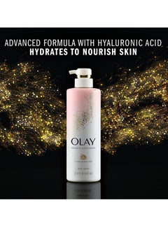 Olay Olay Cleansing & Nourishing Body Wash for Women with Hyaluronic Acid & Vitamin B3 Complex, Long Lasting Hydration, 20 fl oz (Pack of 4)  - Image 5