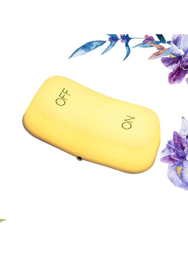 NIBEMINENT ON/OFF Switch Light Rechargeable Table Lamp Yellow 19cm - Image 3