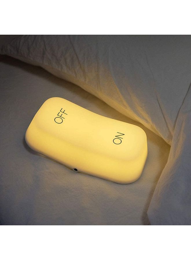 NIBEMINENT ON/OFF Switch Light Rechargeable Table Lamp Yellow 19cm - Image 2