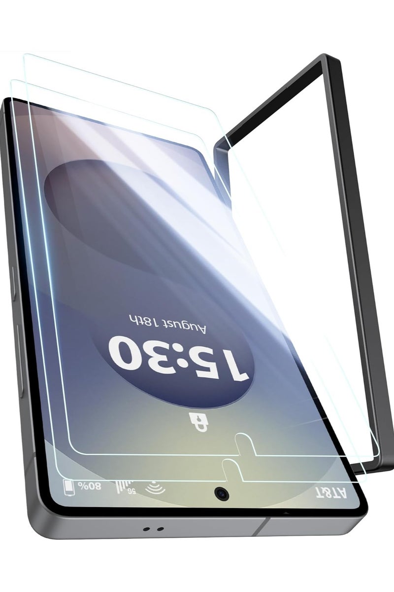 Techie حماية شاشة سامسونج جالاكسي S25 ألترا 2025، زجاج غوريلا فائق الوضوح مع إطار محاذاة تلقائي سهل التركيب، زجاج مقسى 9H، خالي من الفقاعات، متوافق مع الجرابات - عبوة من 2 - Image 4