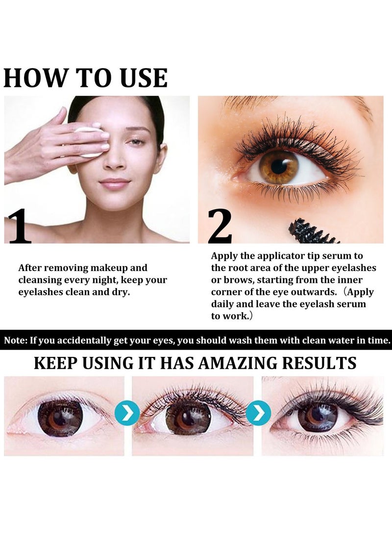 EELHOE - Castor Oil for Eyelashes and Eyebrows, All Natural Cold Pressed Castor Oil Eyelash Growth Serum with Mascara Tube - Image 1