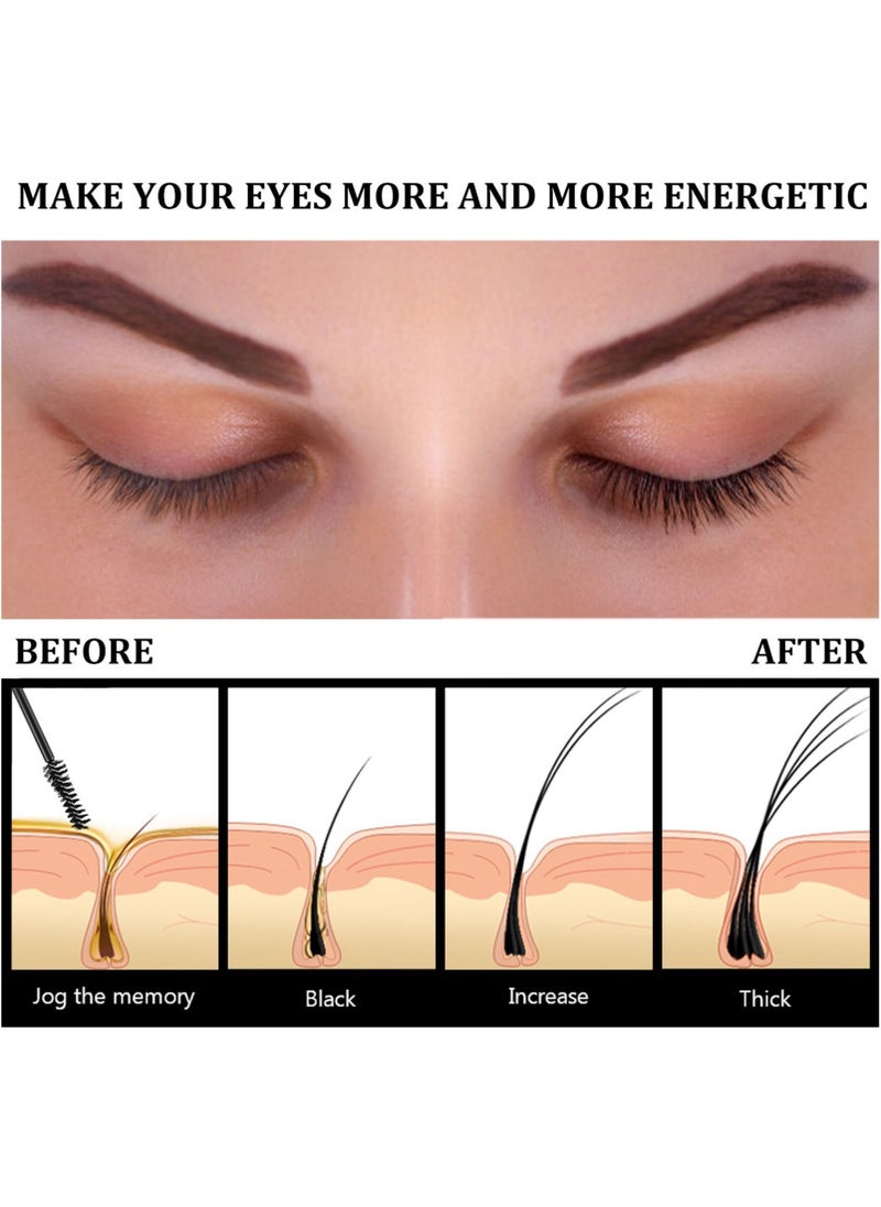 EELHOE - Castor Oil for Eyelashes and Eyebrows, All Natural Cold Pressed Castor Oil Eyelash Growth Serum with Mascara Tube - Image 1
