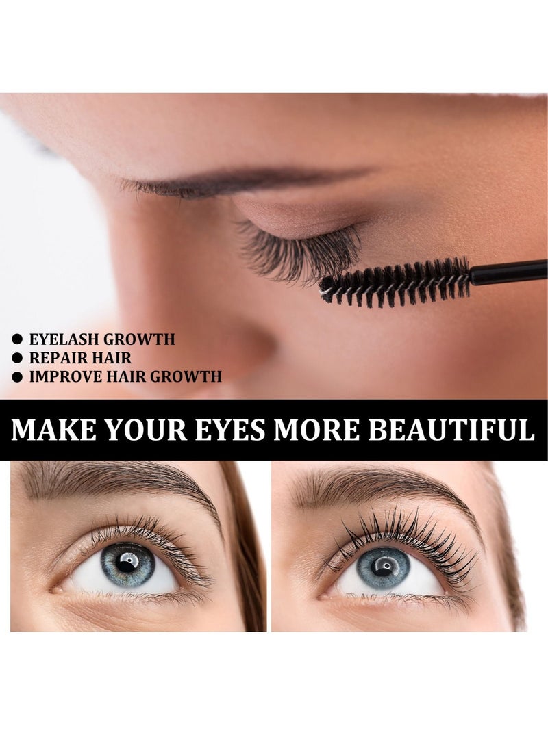 EELHOE - Castor Oil for Eyelashes and Eyebrows, All Natural Cold Pressed Castor Oil Eyelash Growth Serum with Mascara Tube - Image 1