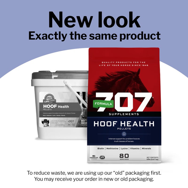 Formula 707 Hoof Health Equine Supplement 5 lb Bag - 80 Servings â€“ Biotin, Amino Acids, and Minerals to Improve and Support Healthy Horse Hooves - Image 2