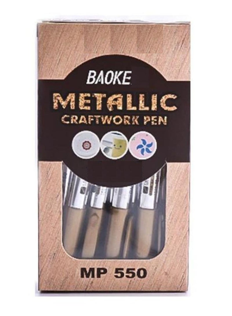 BAOKE Metallic Craftwork Pen Water-based Pen 1.5mm GOLD - Image 1