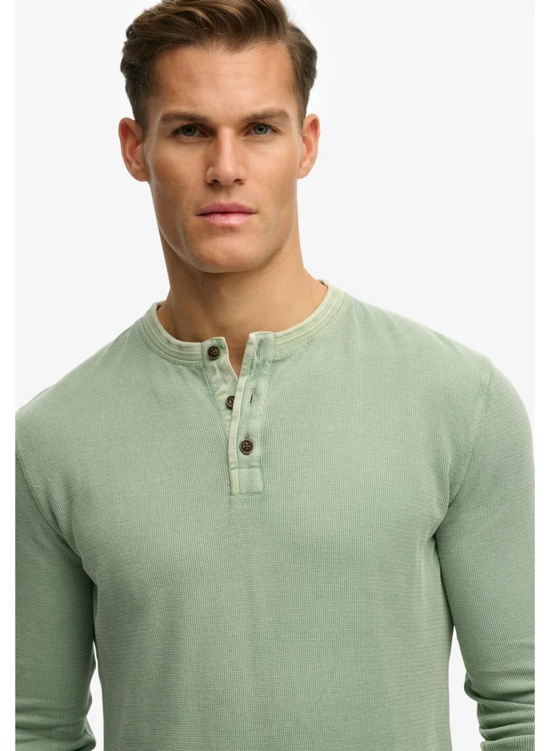 Superdry  Lightweight Textured Grandad Top for Men | Best Price UAE