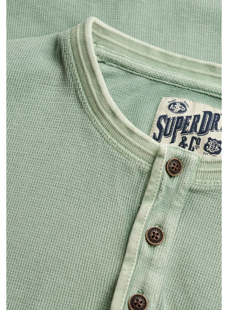 Superdry  Lightweight Textured Grandad Top for Men | Best Price UAE