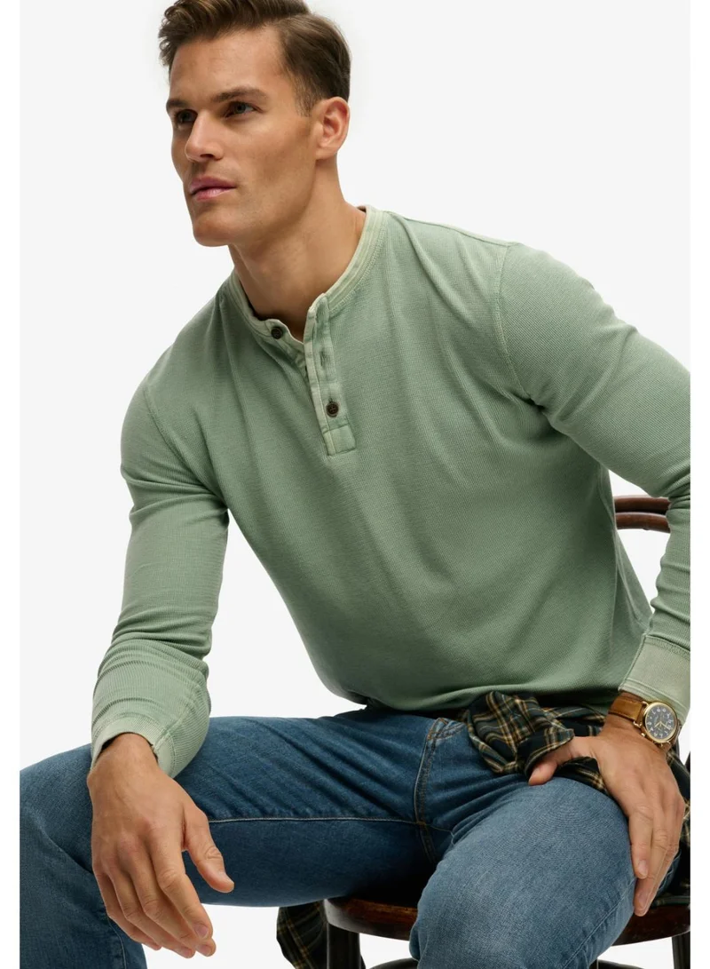 Superdry  Lightweight Textured Grandad Top for Men | Best Price UAE
