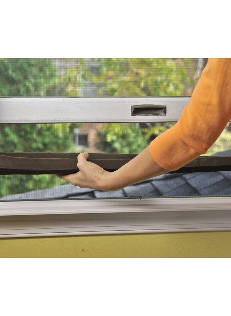 AS SEEN ON TV - قطعتان من واقي المسودة المزدوجة للأرضية أسفل مانع مسودة الباب لتقليل الضوضاء - Image 1
