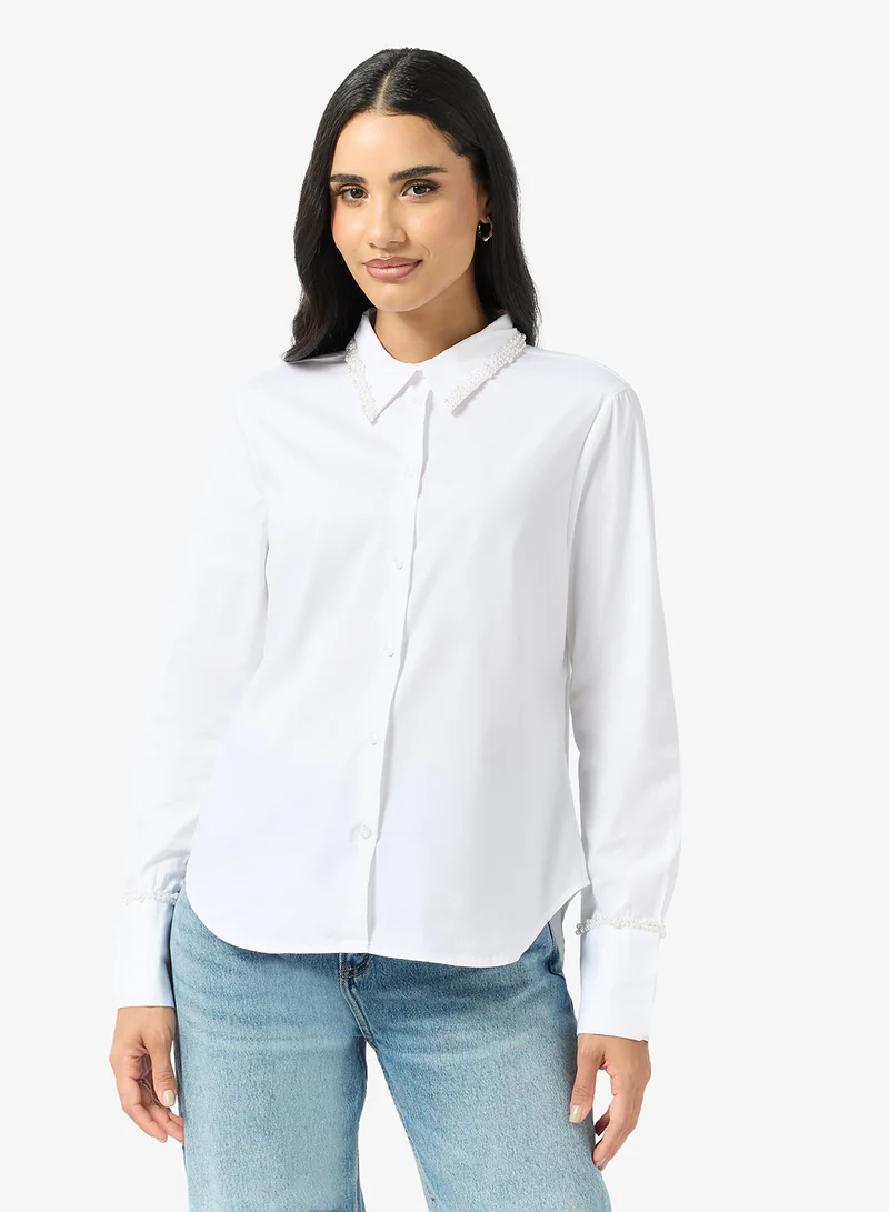 ONLY Pearl Long Sleeve Shirt
