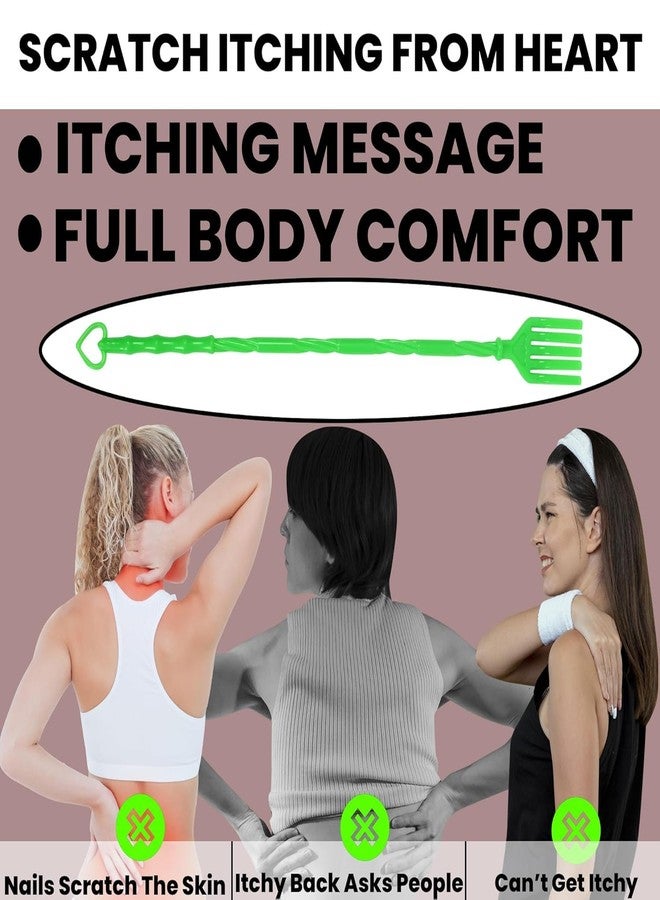 LUCKYMORDEN Plastic Back Scratcher Stick - Manual Itch Relief and Massage Rod for Back and Body, Durable Handheld Khujli Stick, Pack of 2 - Image 3