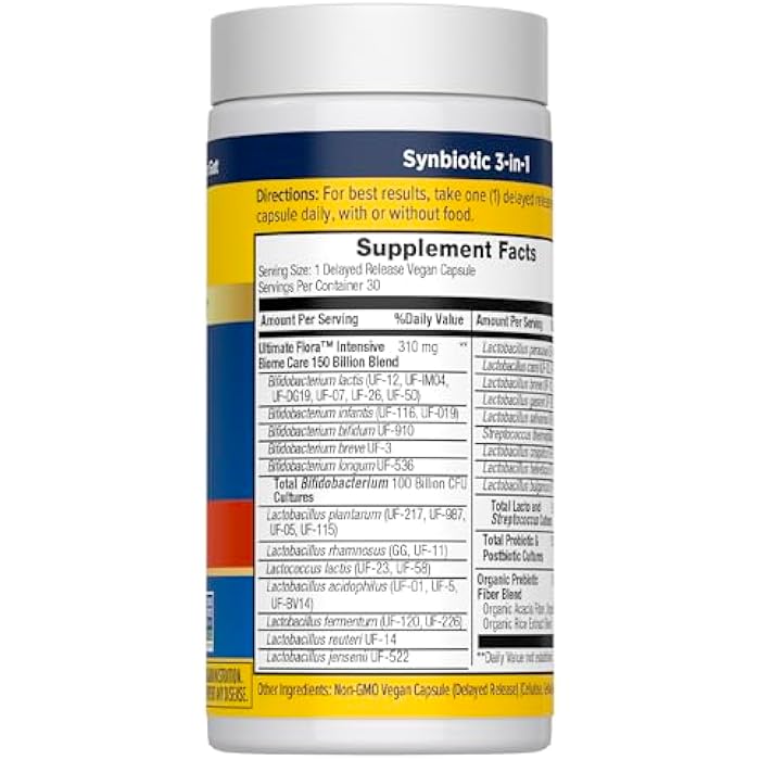 Renew Life Ultimate Flora Adult Ultimate Care Probiotic, 150 Billion, 30 Caps (Package May Vary) - Image 2