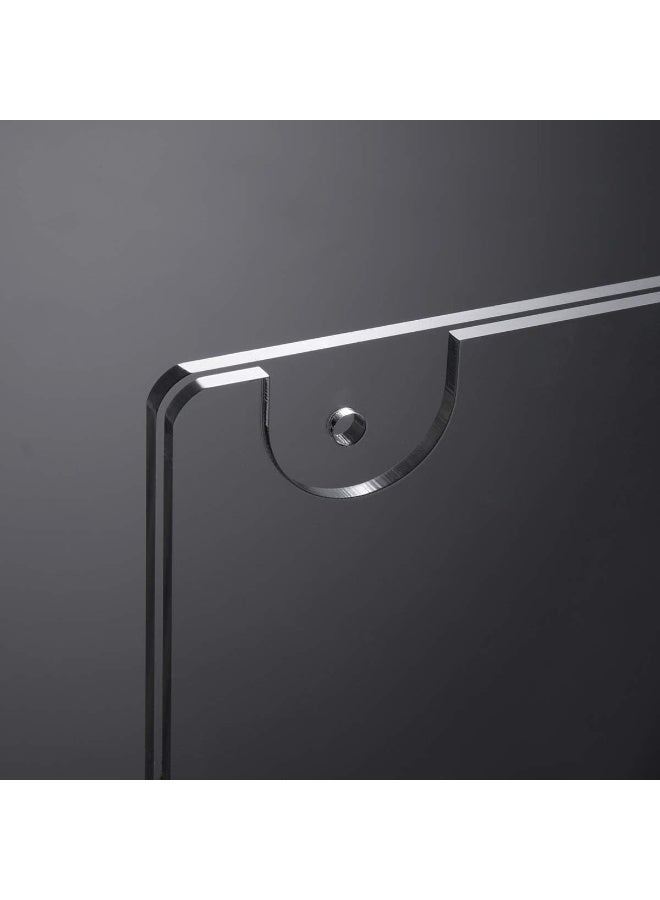 TPGP حامل لافتات أكريليك مثبت على الحائط 8.5'' x 11''، حامل لافتات بلاستيكي شفاف مع جميع ملحقات التثبيت (6 عبوات) - Image 3