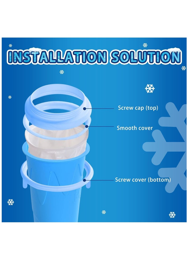ELTRAZONE Slushie Maker Cup,TIK TOK Magic Quick Frozen Smoothies Cup,Cooling Icee Maker slushie machine,Slushie Machine for Home Squeeze Slushie Cup,Homemade Milk Shake Ice Cream Maker Portable - Image 3
