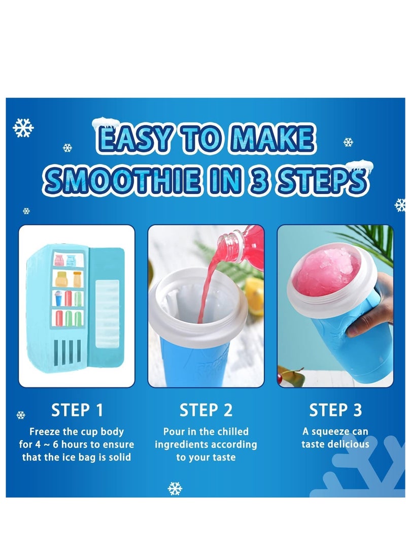 ELTRAZONE Slushie Maker Cup,TIK TOK Magic Quick Frozen Smoothies Cup,Cooling Icee Maker slushie machine,Slushie Machine for Home Squeeze Slushie Cup,Homemade Milk Shake Ice Cream Maker Portable - Image 2
