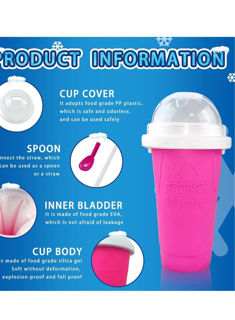 ELTRAZONE Slushie Maker Cup,TIK TOK Magic Quick Frozen Smoothies Cup,Cooling Icee Maker slushie machine,Slushie Machine for Home Squeeze Slushie Cup,Homemade Milk Shake Ice Cream Maker Portable - Image 5
