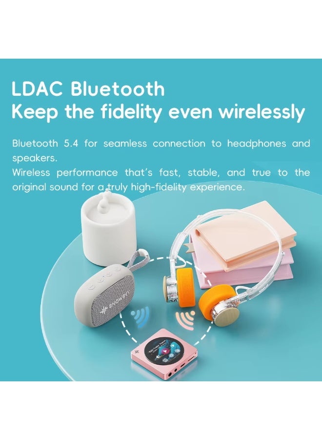 فيو مشغل موسيقى هاي فاي محمول FIIO DISC، مشغل DAC مزدوج بمخرجين 3.5 ملم و4.4 ملم، بلوتوث 5.4 LDAC، شاشة لمس دائرية - Image 4