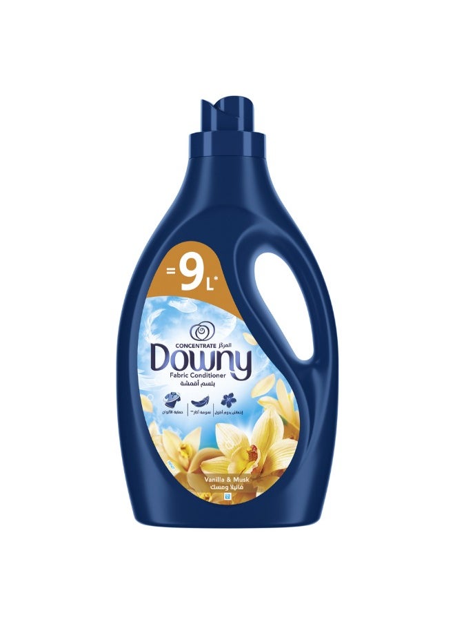 Downy - Fabric Conditioner, Concentrate, Vanilla And Musk Variant, Color Protection, More Softness, Longer Lasting Freshness  3L = 9L - Image 1
