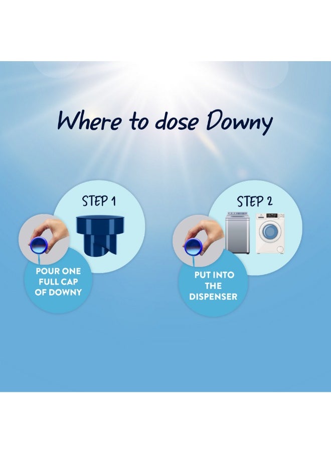 Downy - Fabric Conditioner, Concentrate, Vanilla And Musk Variant, Color Protection, More Softness, Longer Lasting Freshness  3L = 9L - Image 1