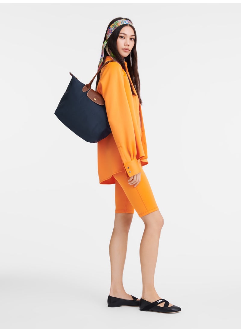 لونج شامب حقيبة توت متوسطة الحجم للنساء، حقيبة يد، حقيبة كتف، أزرق داكن، طراز كلاسيكي - Image 2