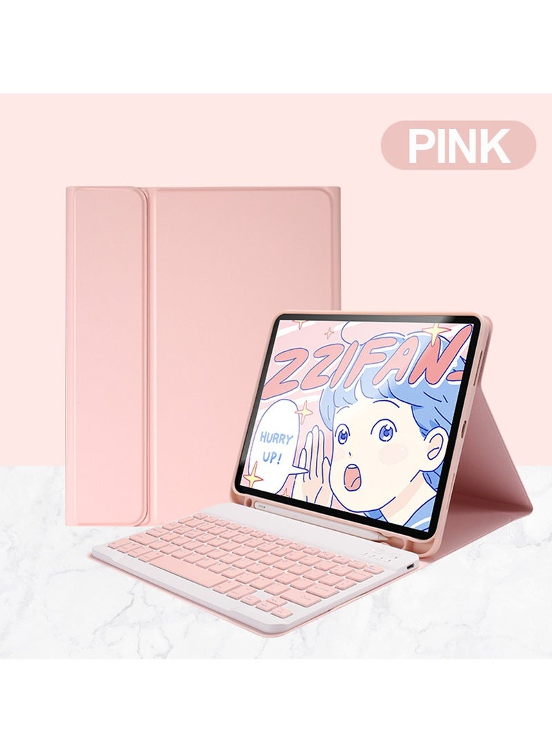 general Detachable Keyboard Case Compatible with iPad 10th 10.9 Inch 2022 Model Flip Tablet Case with Bluetooth Keyboard Protective Leather Case with Charging Pen Slot
