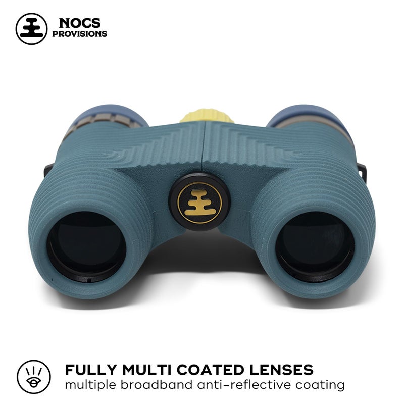 Nocs Provisions Standard Issue 10x25 Waterproof Binoculars, 10X Magnification, Bak4 Prism, Wide View Multi-Coated Lenses for Bird Watching, Hiking & Backpacking - Pacific Blue II - Image 2