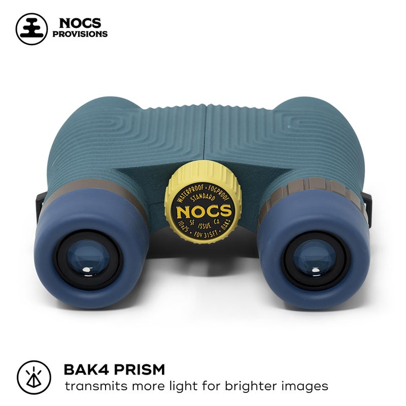 Nocs Provisions Standard Issue 10x25 Waterproof Binoculars, 10X Magnification, Bak4 Prism, Wide View Multi-Coated Lenses for Bird Watching, Hiking & Backpacking - Pacific Blue II - Image 3