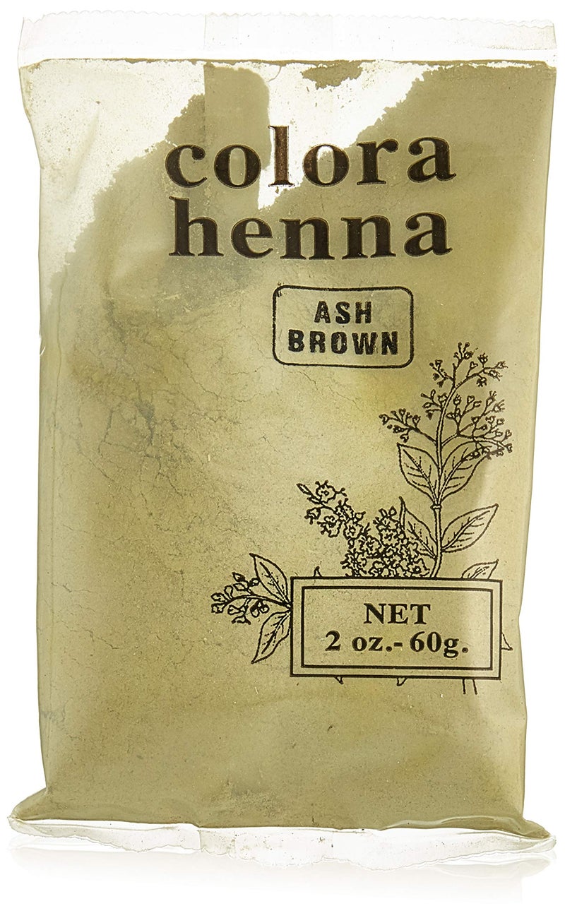 Colora Henna Powder Hair Color Ash Brown 2oz 3 Pack