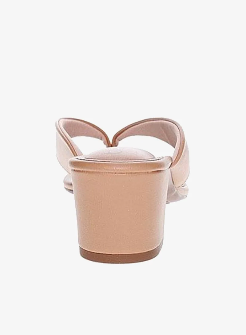 Beira Rio Tan Heels Sandal for Women – Stylish Ladies Heel Sandals & Sling Back Heels for Girls for Women | Best Price UAE