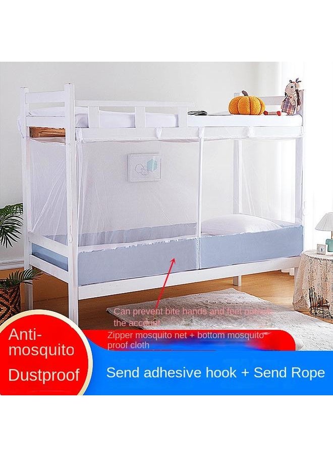 Bluejw Encrypted New Student Mosquito Net Dormitory Bunk 0.9 Meters 1.2m Single Bed Double-sided Zipper 1.5 Home Shading  - Image 2