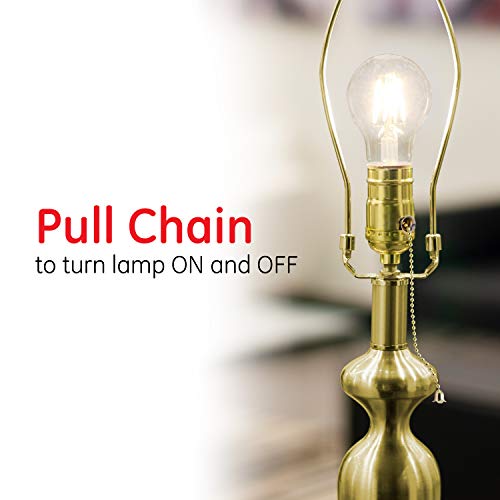 Power Gear Lamp Socket with Pull Chain, Medium Base, For Floor and Table Lamps, DIY Project, UL Listed, Brushed Gold, 52204, 1 Pack - Image 2