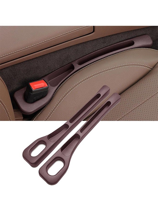 2 Pack Car Seat Gap Filler Organizer,2025 New No Drop Seat Guard,Suitable for Most Cars and Trucks To Stop Things From Dropping（brown） - Image 1