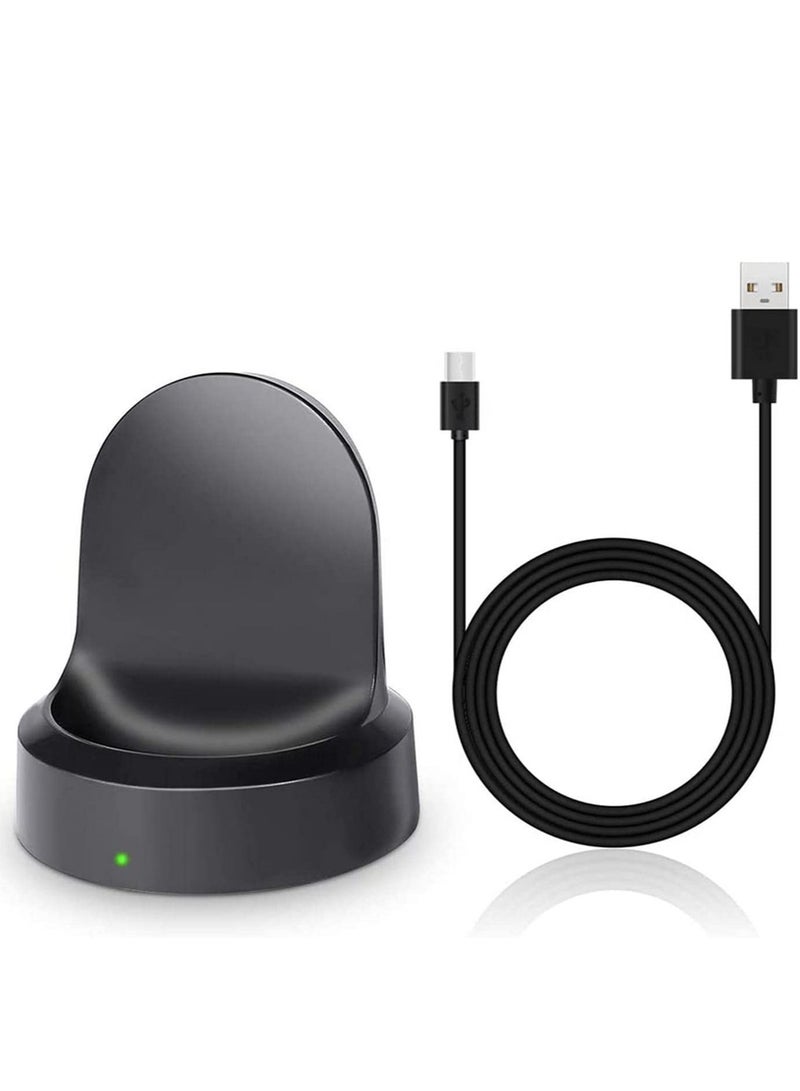 Wireless Charging Dock Cradle Charger compatible with Samsung Gear S3 Classic Frontier Smart Watch Charging Dock Watch - Image 1