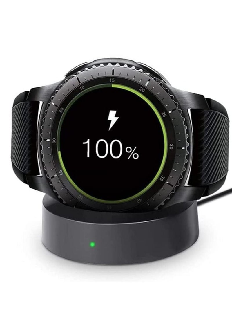 Wireless Charging Dock Cradle Charger compatible with Samsung Gear S3 Classic Frontier Smart Watch Charging Dock Watch - Image 2