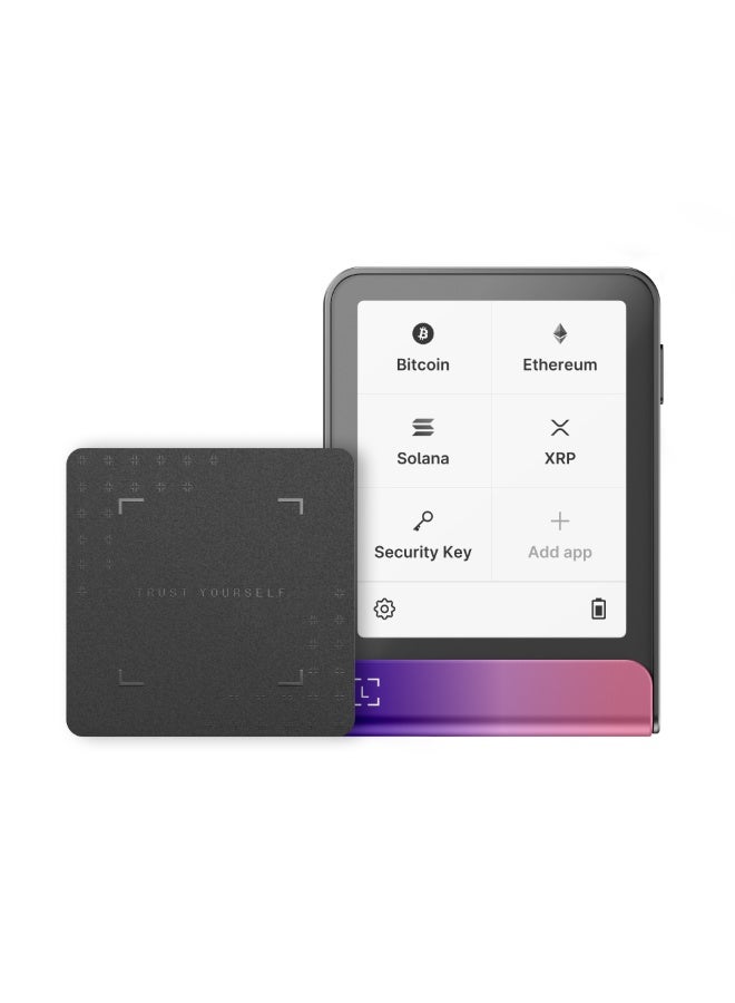 Ledger محفظة فليكس هاردوير | مكافأة بقيمة 70 دولار من ليدجر | شاشة تعمل باللمس 2.84" + مفتاح الاسترداد، أمان البيتكوين، أكثر محفظة تشفير أمانًا في العالم، اتصال بلوتوث، لنظامي iOS و Android - كرمزون ماجنتا - Image 1