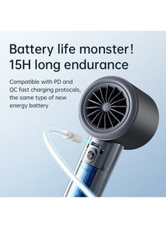 JISULIFE Portable Handheld Fan Strong Wind 100 Gear Wind Speed Mini Rechargeable Fan Electric Fan ABS Body Digital Display Adjustable Turbo Fan For Commuting Outdoor Sports Pro1 - pzsku/Z0872B8524B1CB9EA2CDDZ/45/_/1721408349/d98811a0-9596-4513-908d-e5055de7d15e