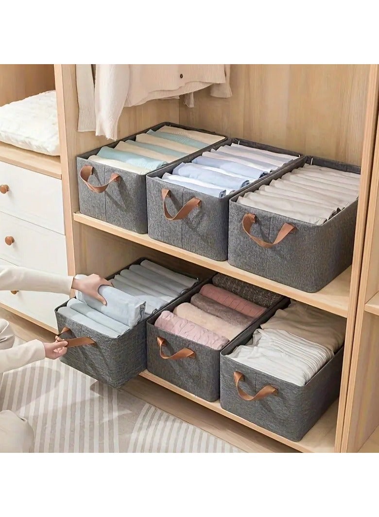 Oxford Storage Box for Clothes, Towels, Bedding, Foldable, 48*30*18cm  - Image 2