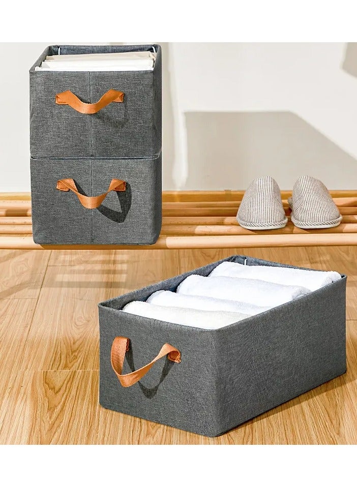 Oxford Storage Box for Clothes, Towels, Bedding, Foldable, 48*30*18cm  - Image 4