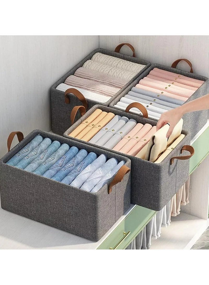 Oxford Storage Box for Clothes, Towels, Bedding, Foldable, 48*30*18cm  - Image 1