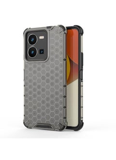 For vivo Y35 4G / Y22S 4G Global Honeycomb Phone Case(Black)